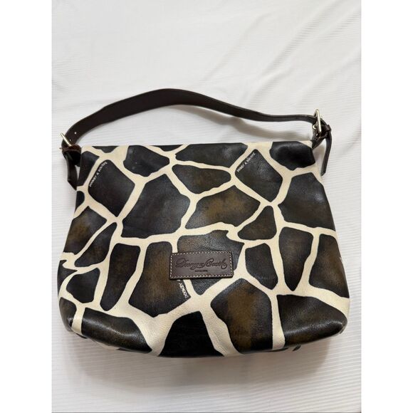 Dooney & Bourke Giraffe Print Shoulder Bag Purse Handbag - Picture 12 of 16